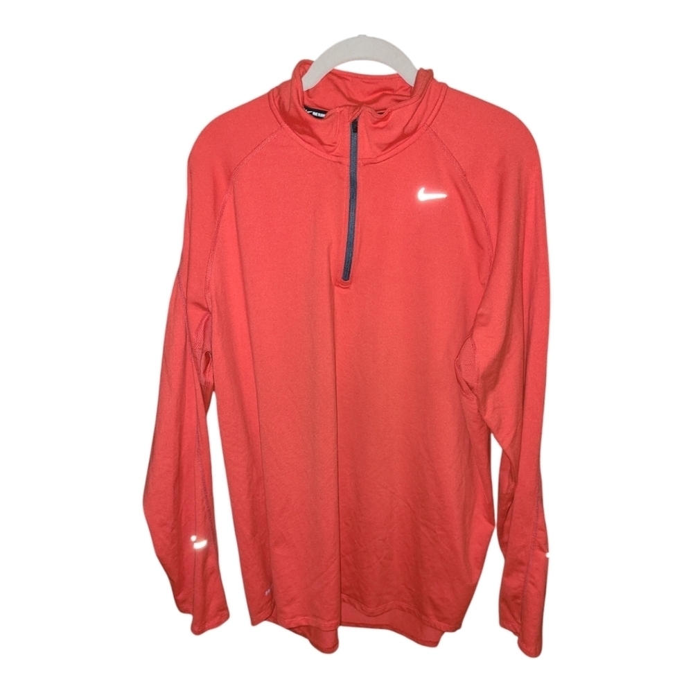 Nike* Element* Dri Fit* 1/2 Zip Top* Running* Red* Sz XL